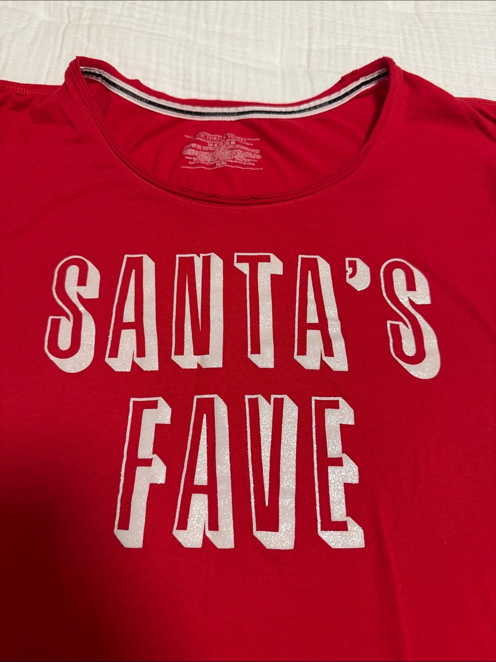 Victoria's Secret Red 'Santa's Fave' nightshirt